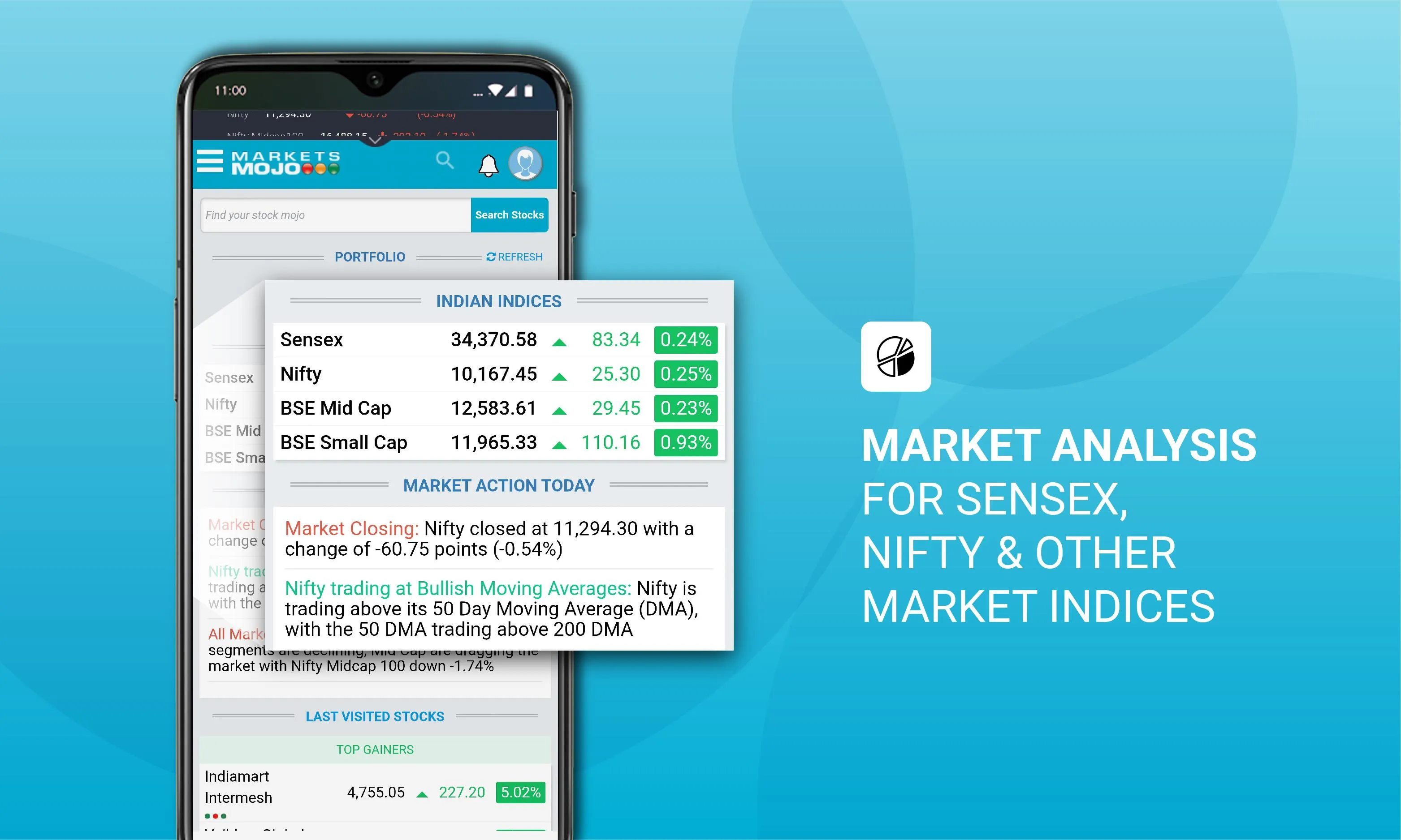 MarketsMojo: Live Stocks & Sha | Indus Appstore | Screenshot