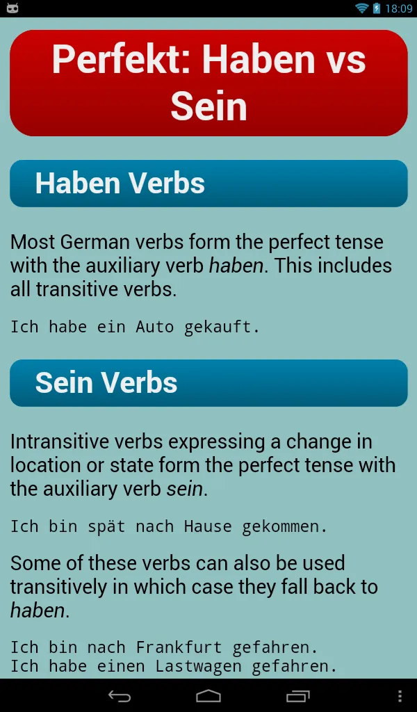 German Verbs | Indus Appstore | Screenshot