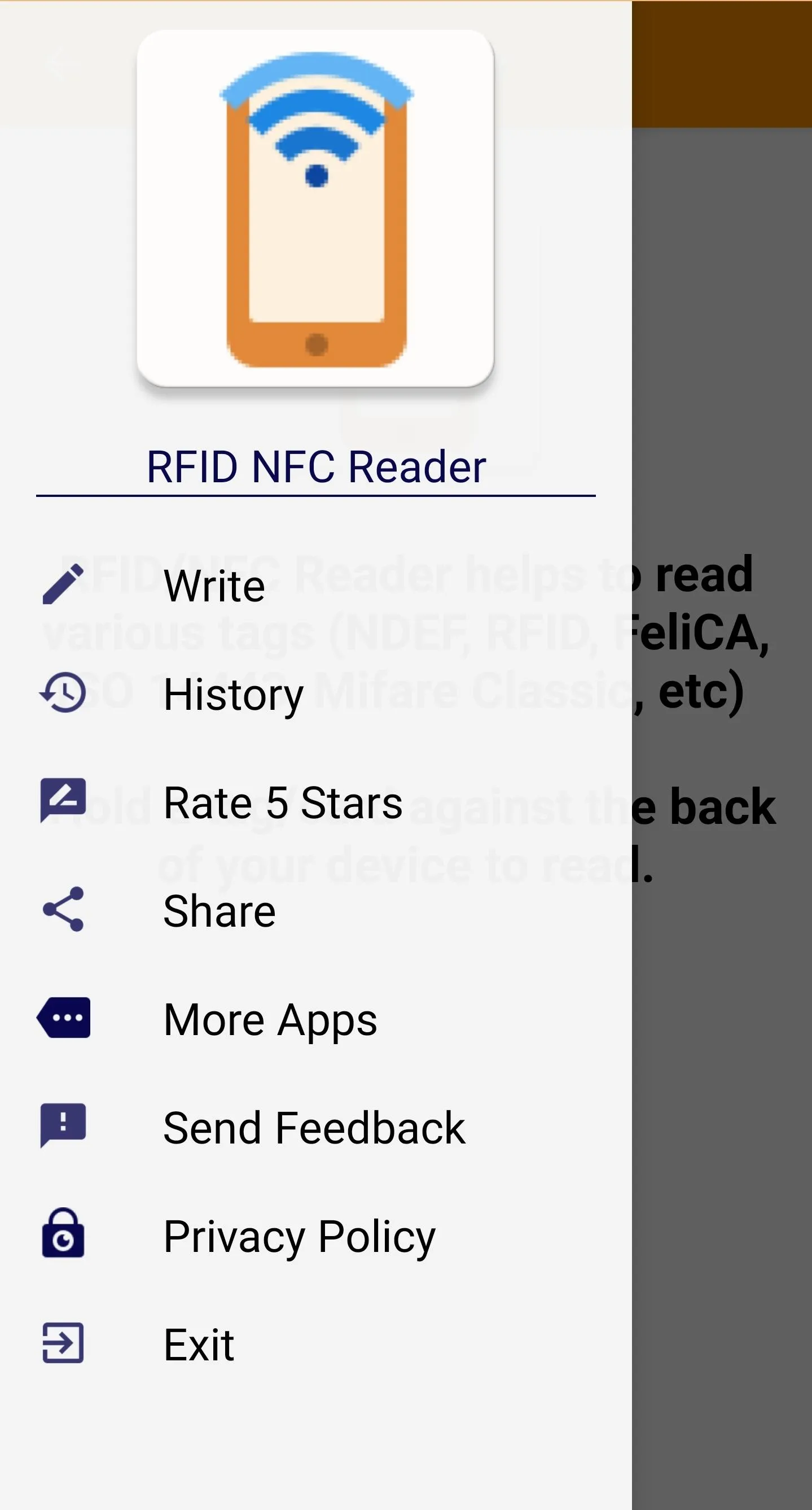 NFC RFID Reader Tools tag | Indus Appstore | Screenshot