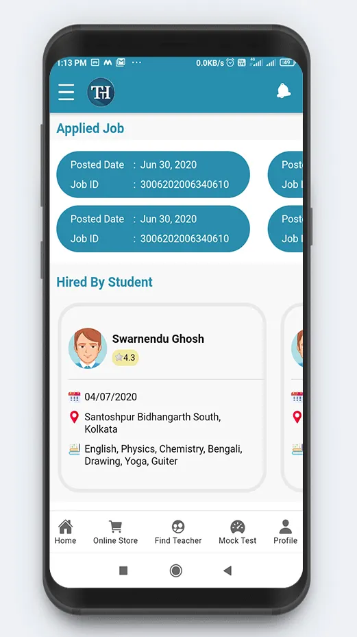 The Teachers Hub - Find Home T | Indus Appstore | Screenshot