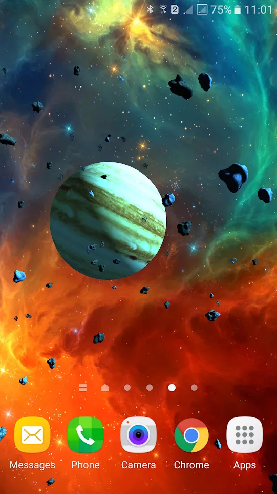 Asteroids 3D live wallpaper | Indus Appstore | Screenshot