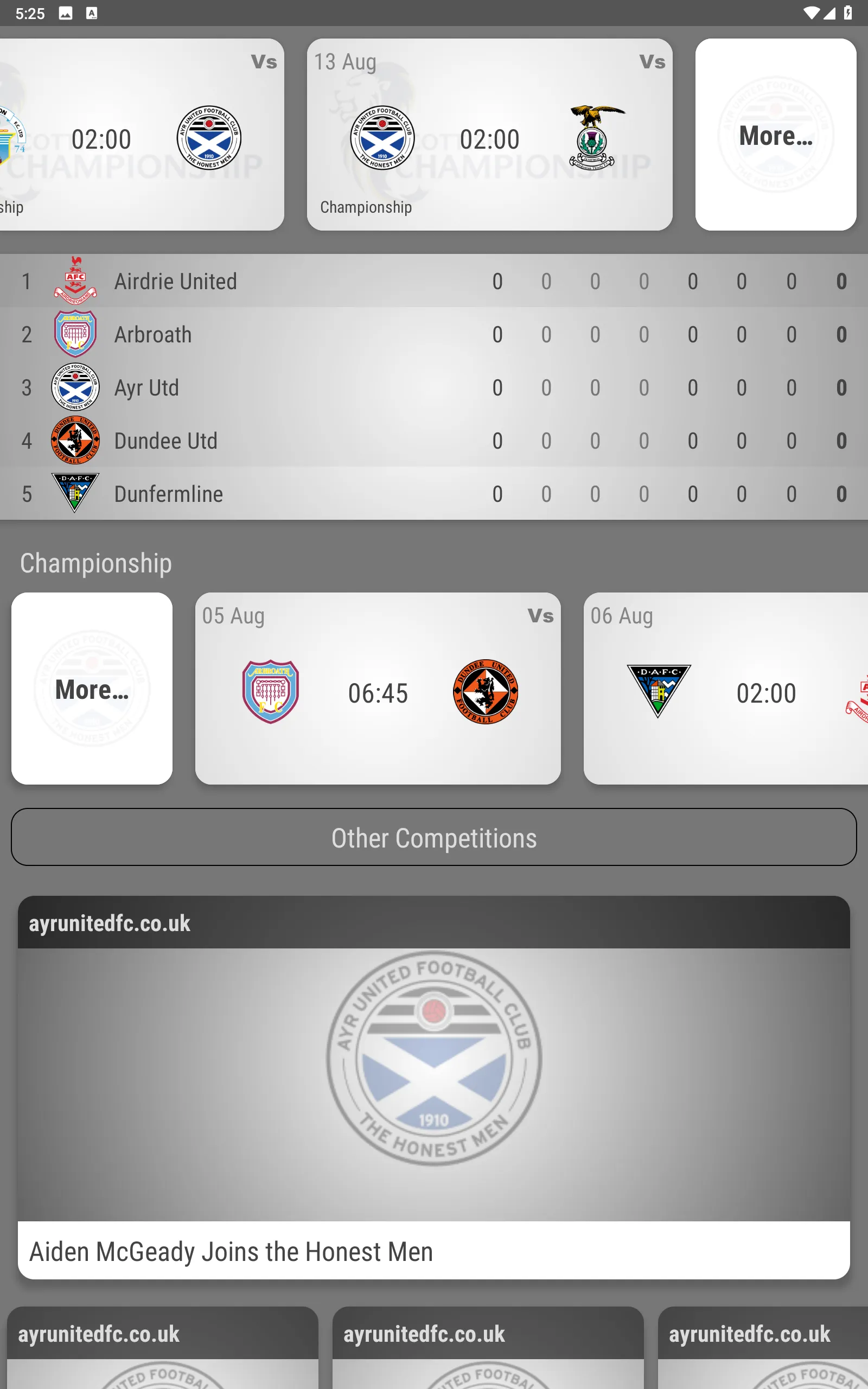 Ayr United Fan App | Indus Appstore | Screenshot