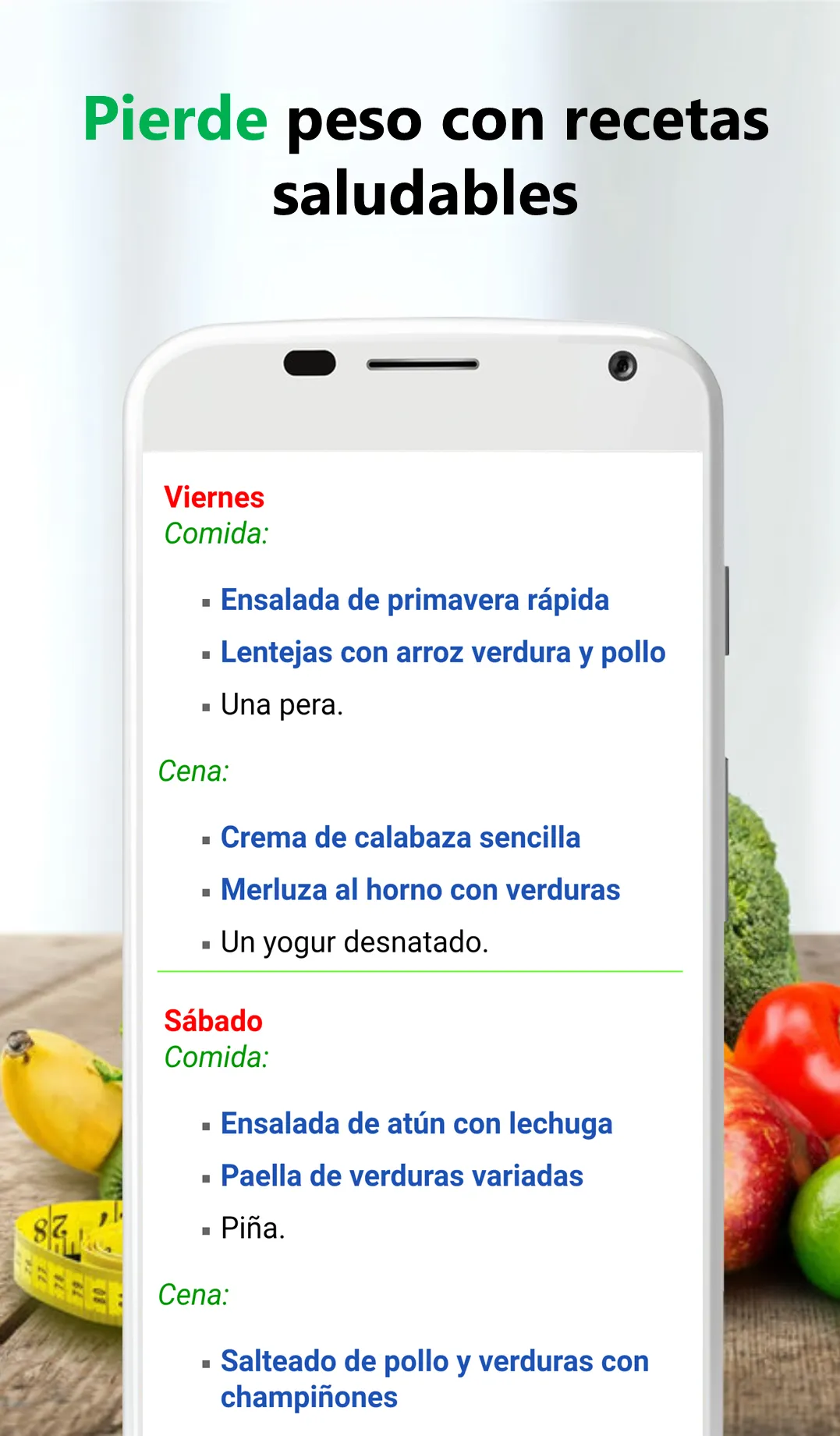 Dieta sana para perder peso | Indus Appstore | Screenshot