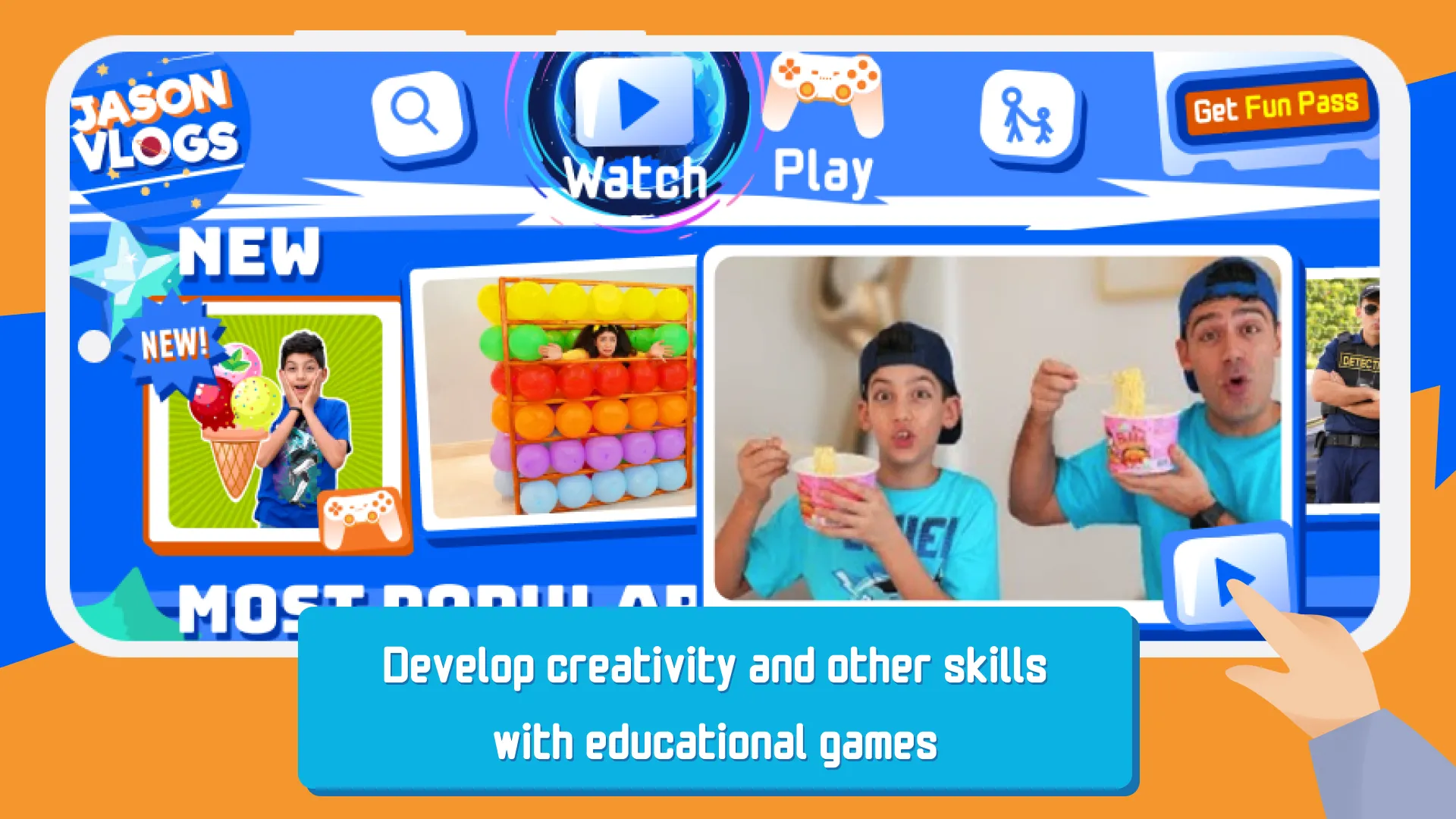 Jason Vlogs: games and videos | Indus Appstore | Screenshot