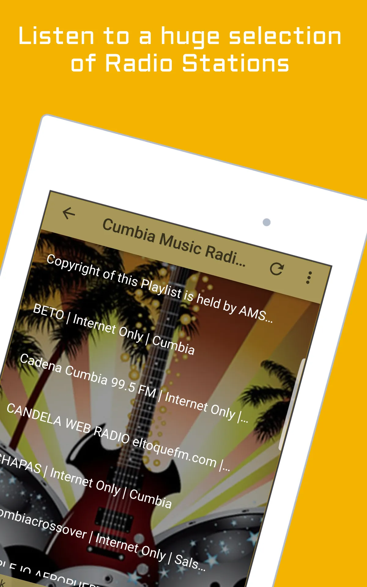 Cumbia Music Radio Stations | Indus Appstore | Screenshot