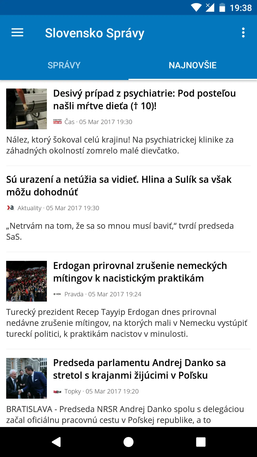 Slovakia News (Správy) | Indus Appstore | Screenshot