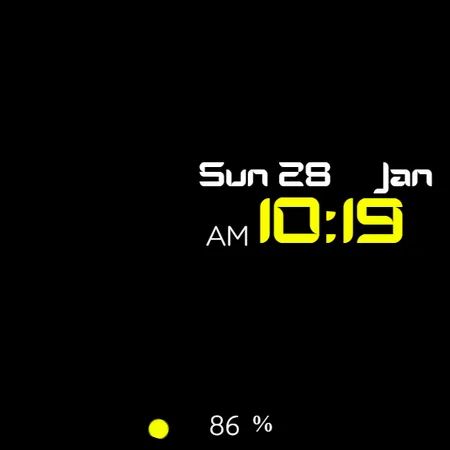 Digital Watch Face CRC080 | Indus Appstore | Screenshot