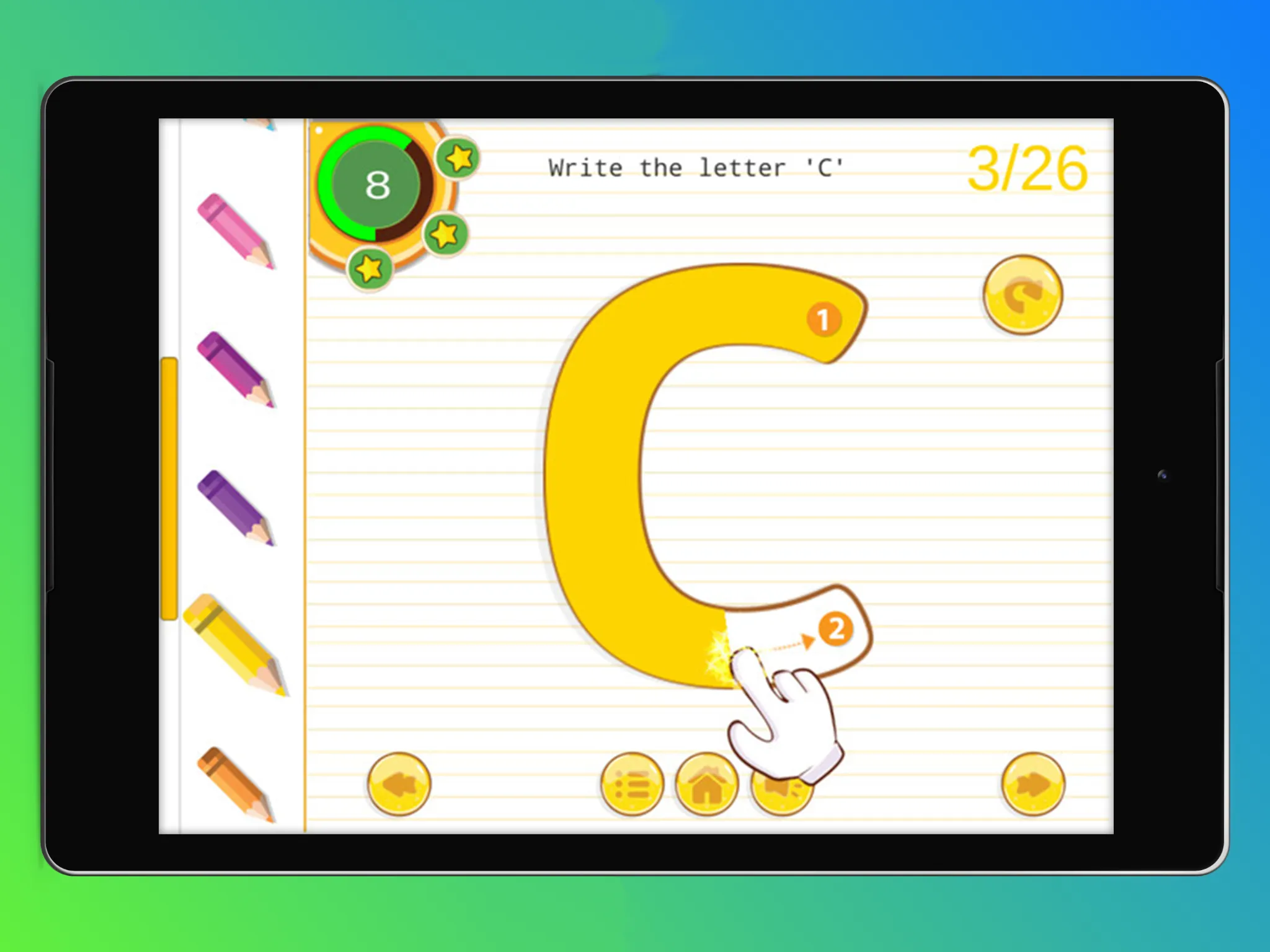 Alphabets Tracing Book | Indus Appstore | Screenshot