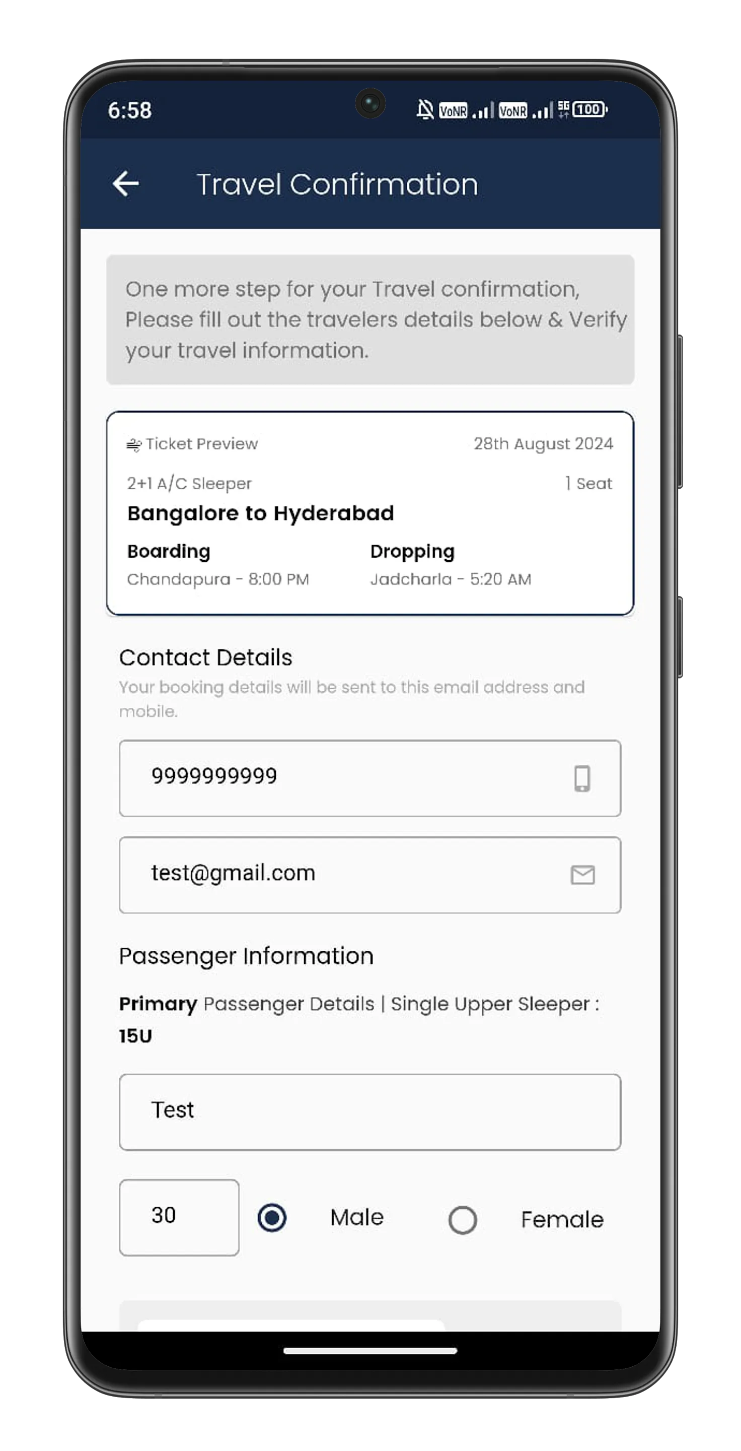 CMR Express - Bus Tickets | Indus Appstore | Screenshot