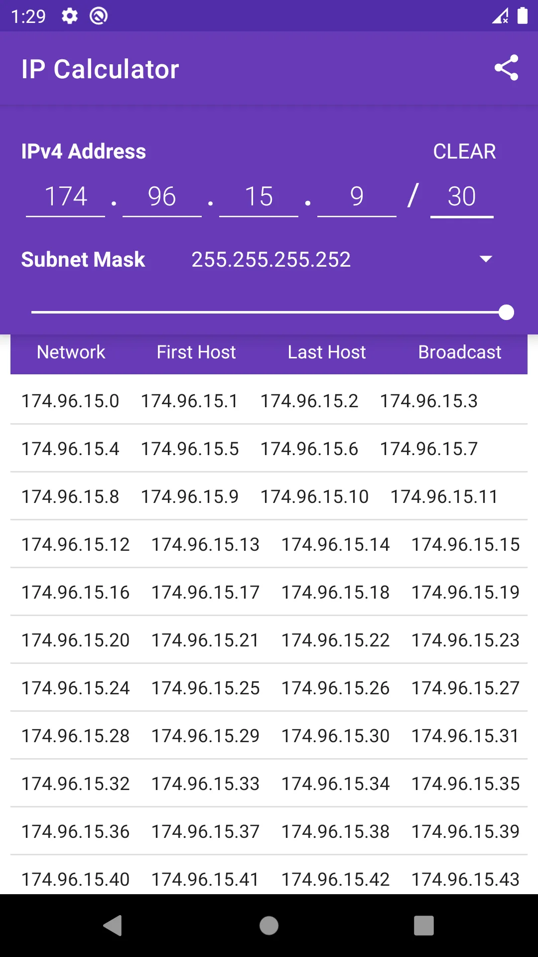 IP Calculator | Indus Appstore | Screenshot