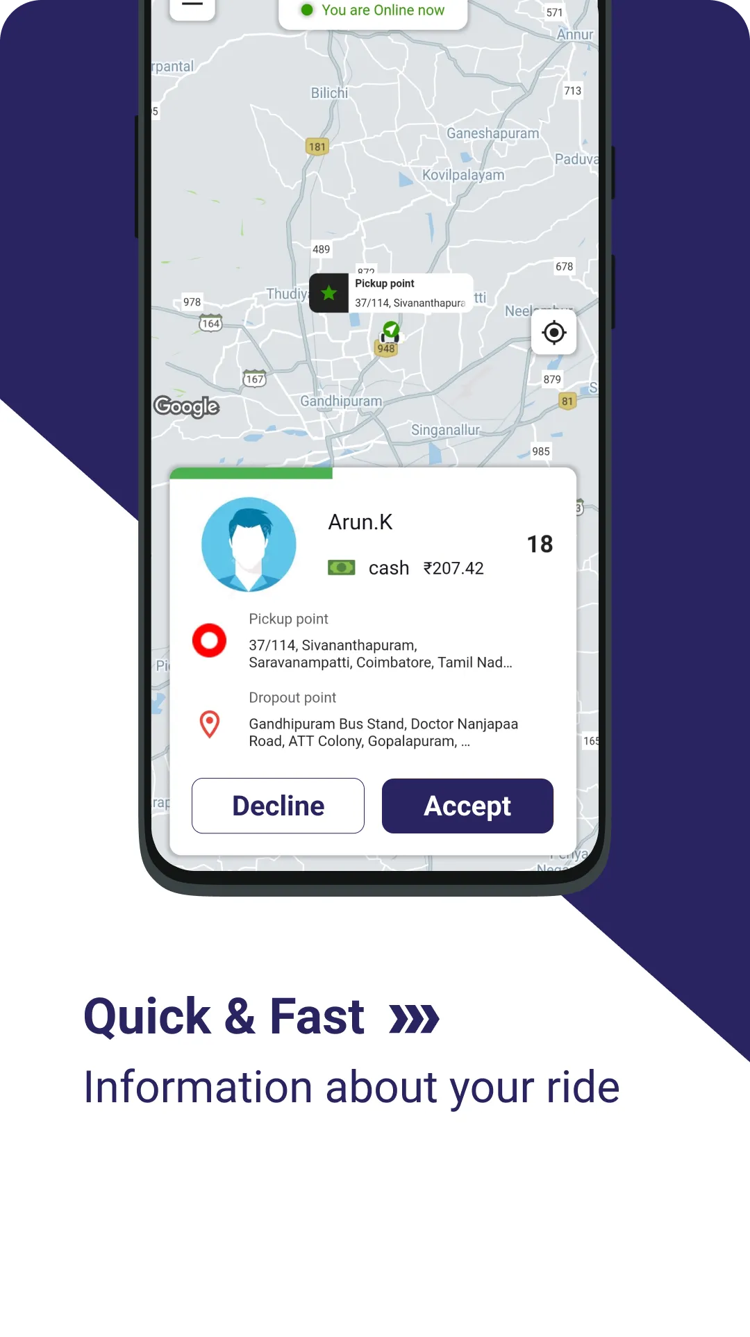 Ridoo Driver | Indus Appstore | Screenshot