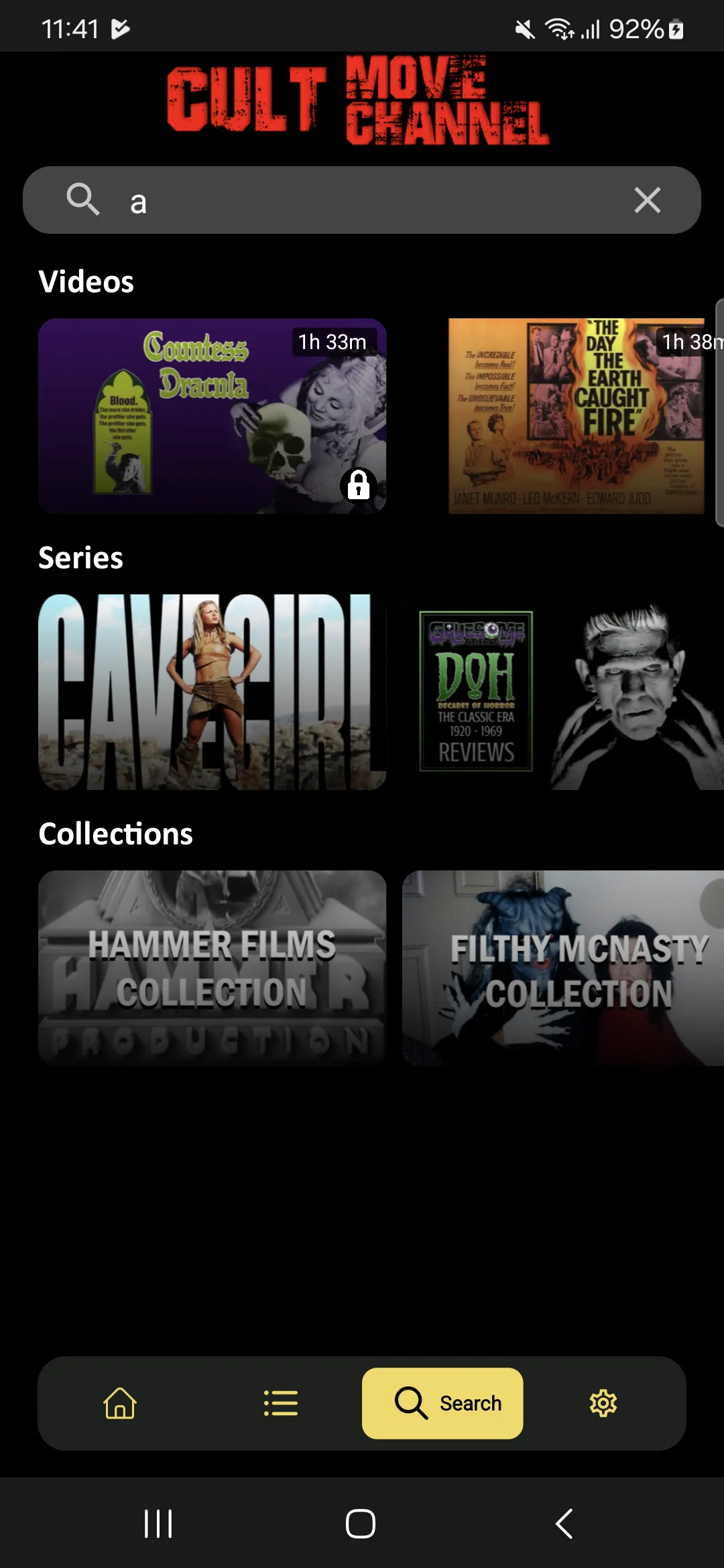 Cult Movie Channel | Indus Appstore | Screenshot