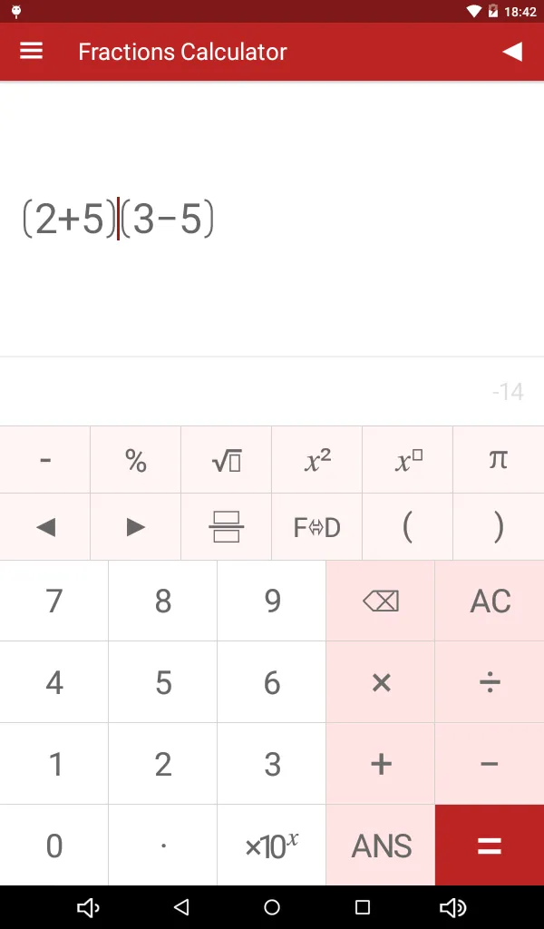 Fractions Calculator | Indus Appstore | Screenshot