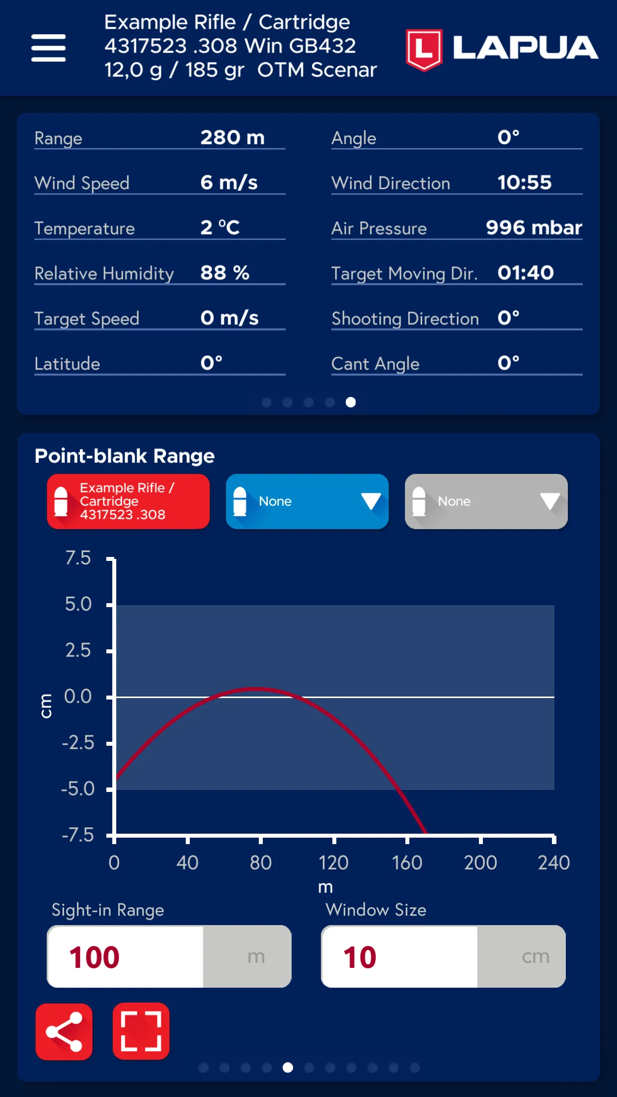 Lapua Ballistics | Indus Appstore | Screenshot