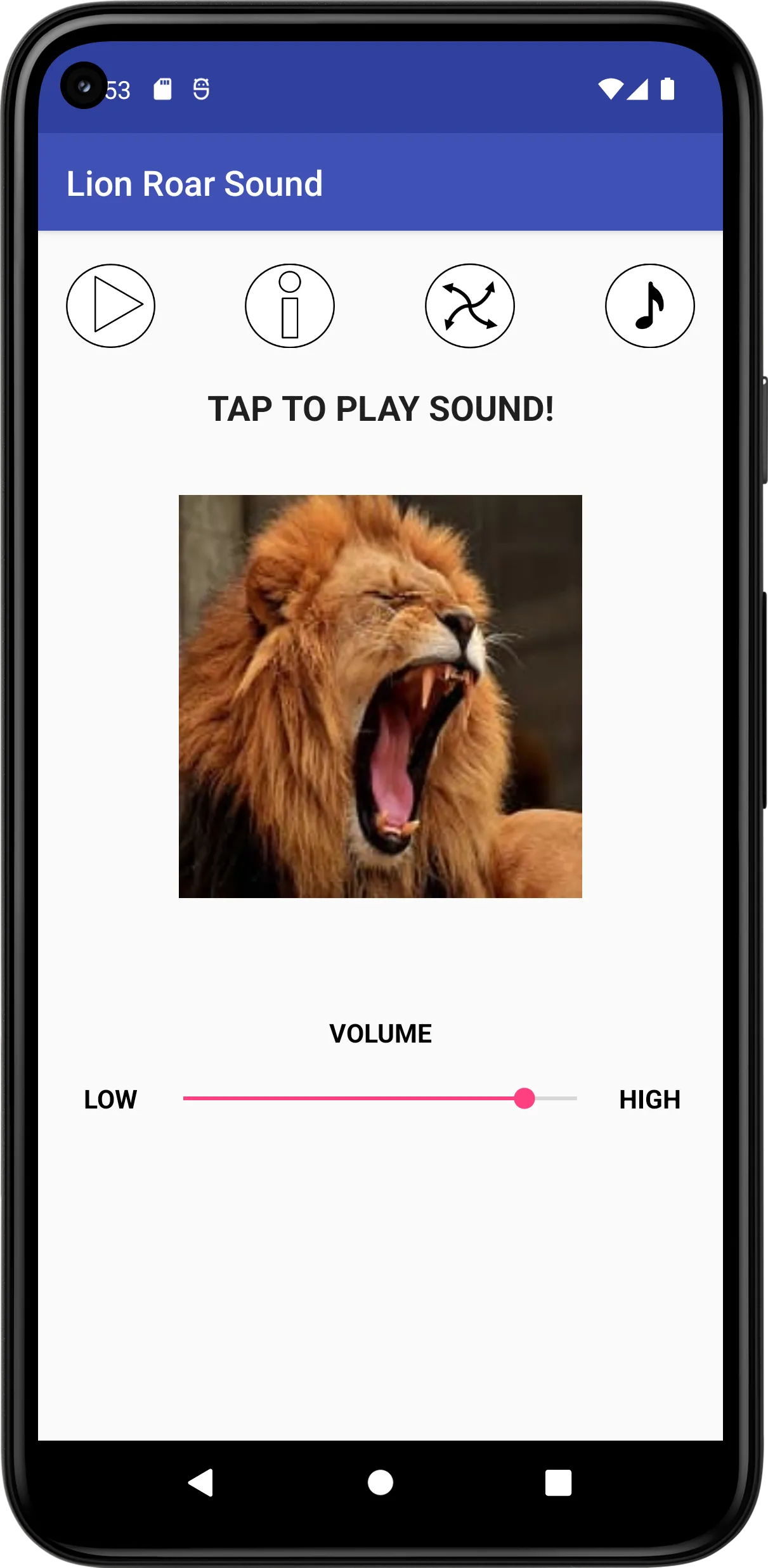 Lion Roar Sound | Indus Appstore | Screenshot