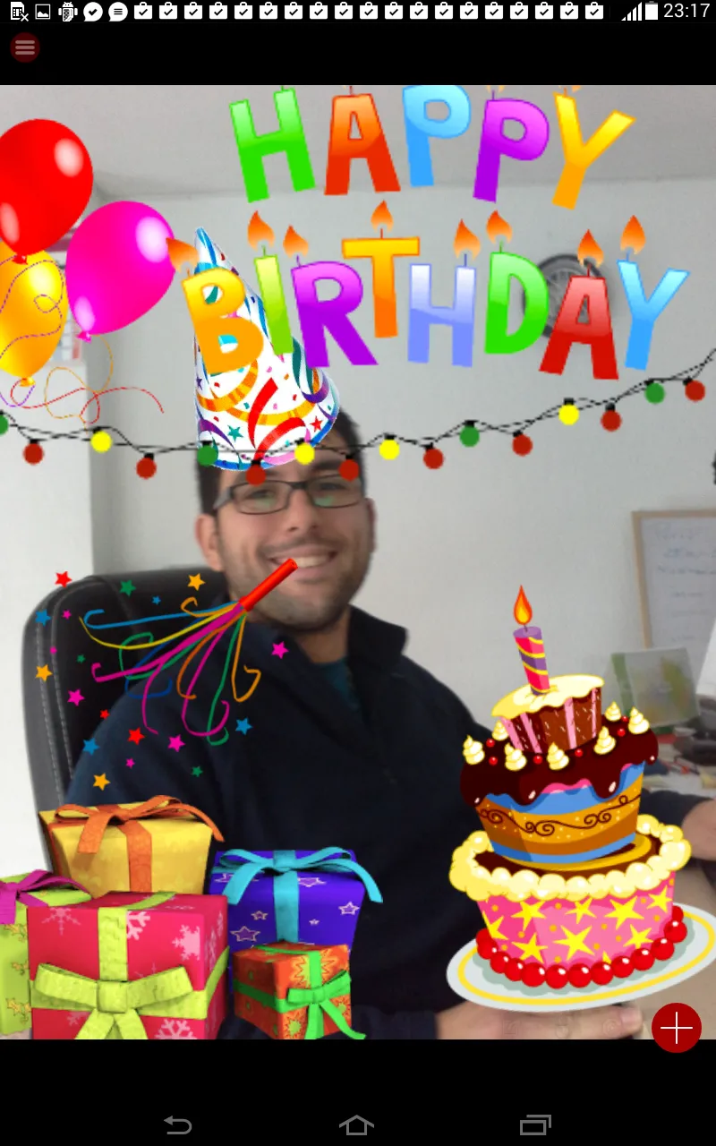 Birthday Party photo Stickers | Indus Appstore | Screenshot