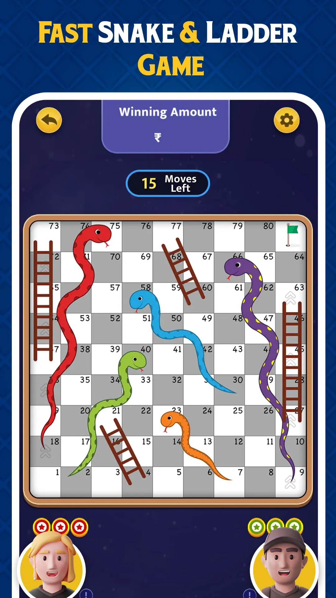 Snakes And Ladders - Win Cash | Indus Appstore | Screenshot