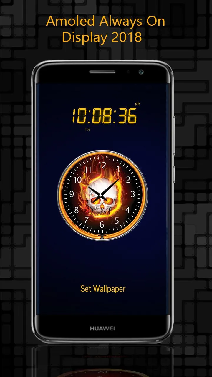 Always on display clock widget | Indus Appstore | Screenshot