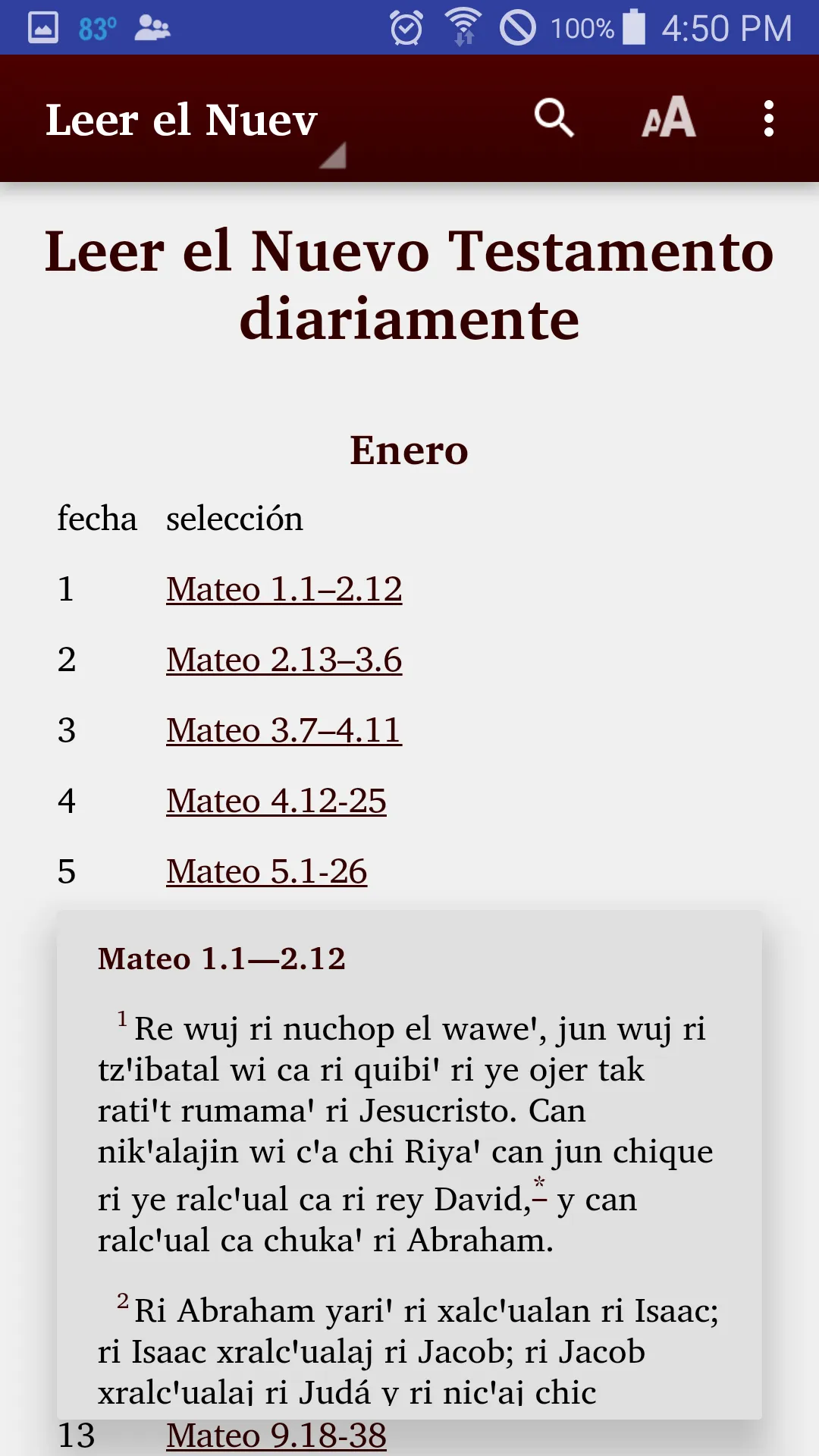 Central Kaqchikel Bible | Indus Appstore | Screenshot