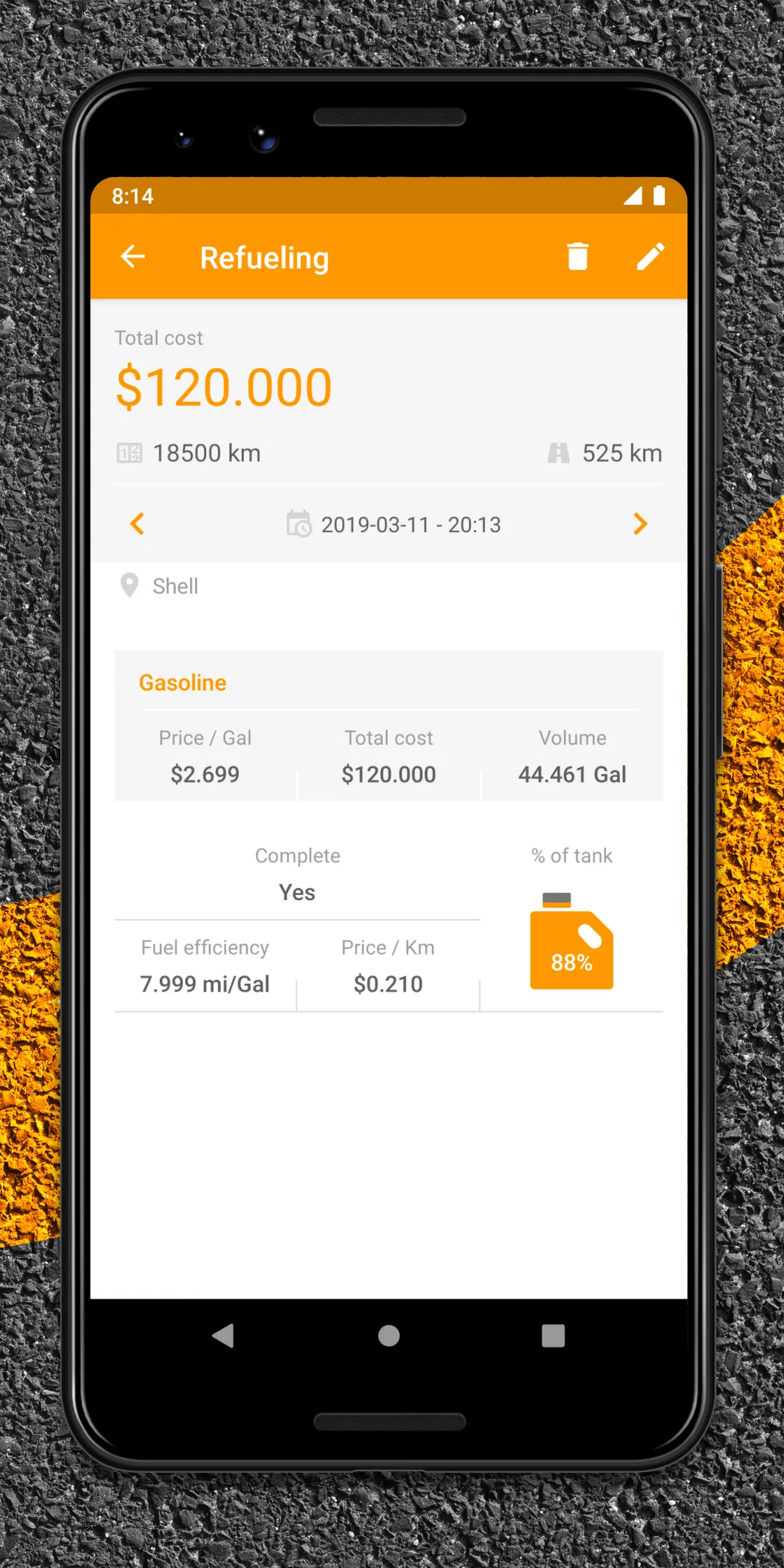 Drivvo - car management | Indus Appstore | Screenshot