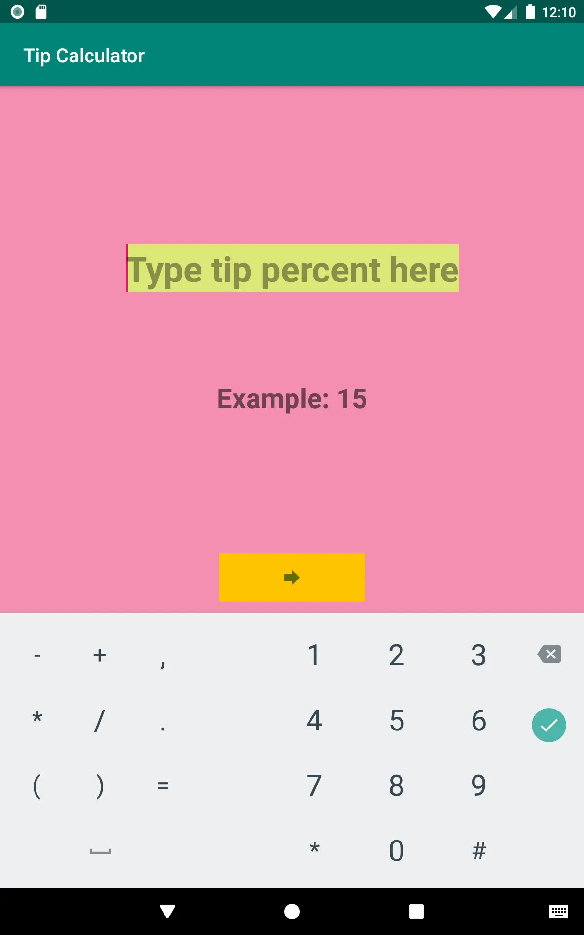 Tip calculator for seniors | Indus Appstore | Screenshot