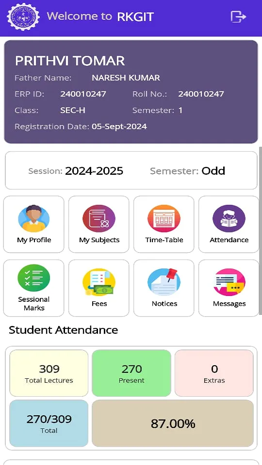RKGIT Mobile App | Indus Appstore | Screenshot