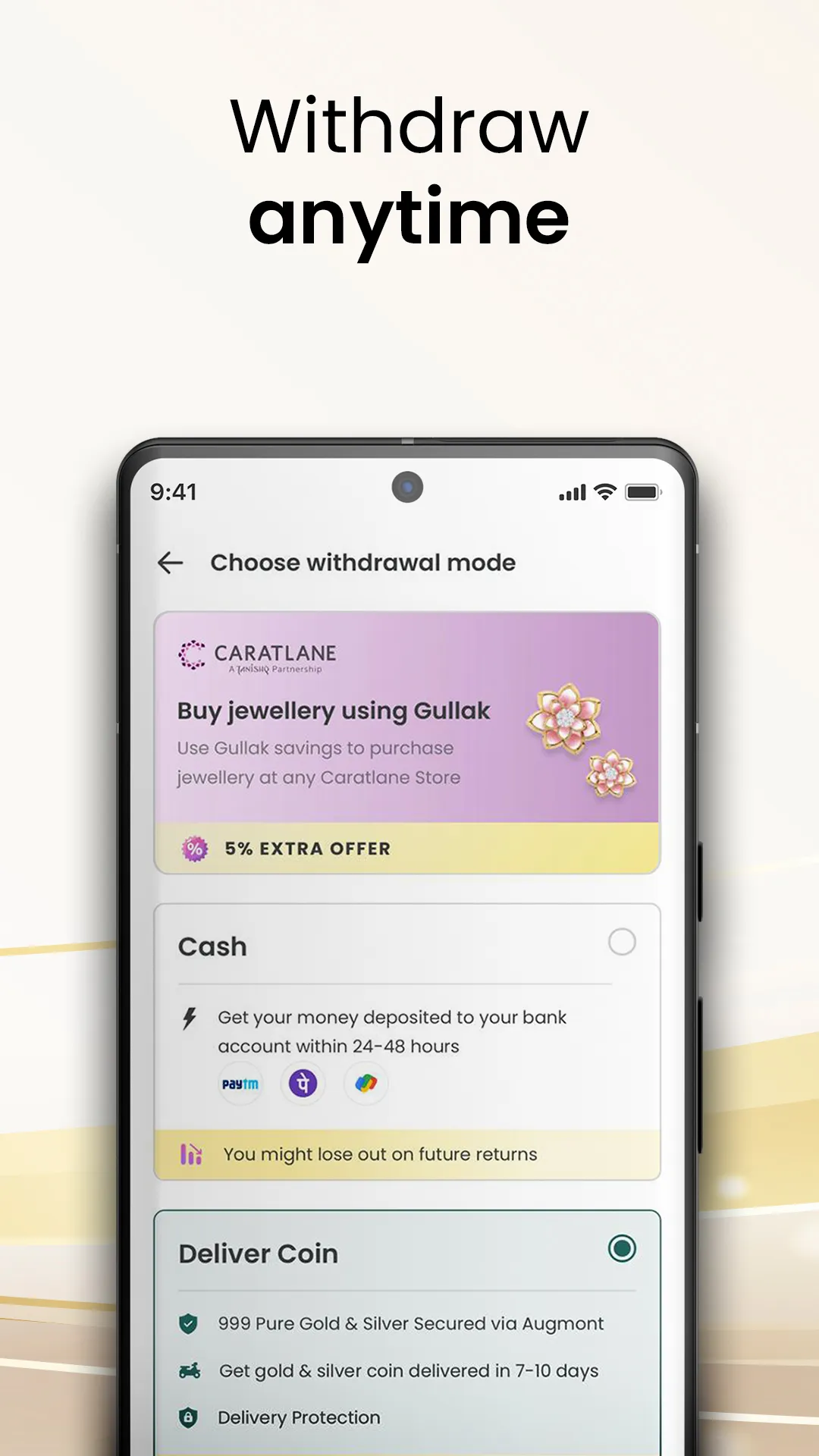 Gullak: Extra 5% Gold p.a. | Indus Appstore | Screenshot