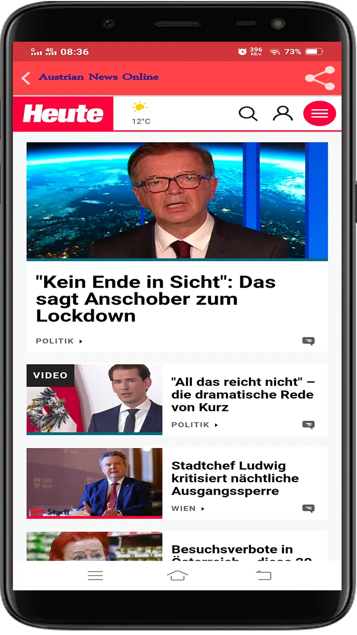 Austrian News All | Indus Appstore | Screenshot