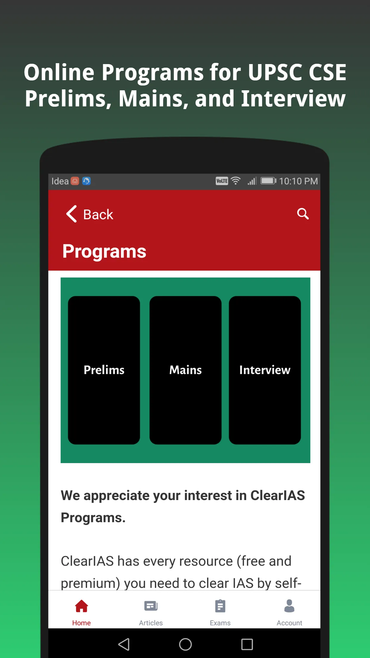 ClearIAS Learning App for UPSC | Indus Appstore | Screenshot