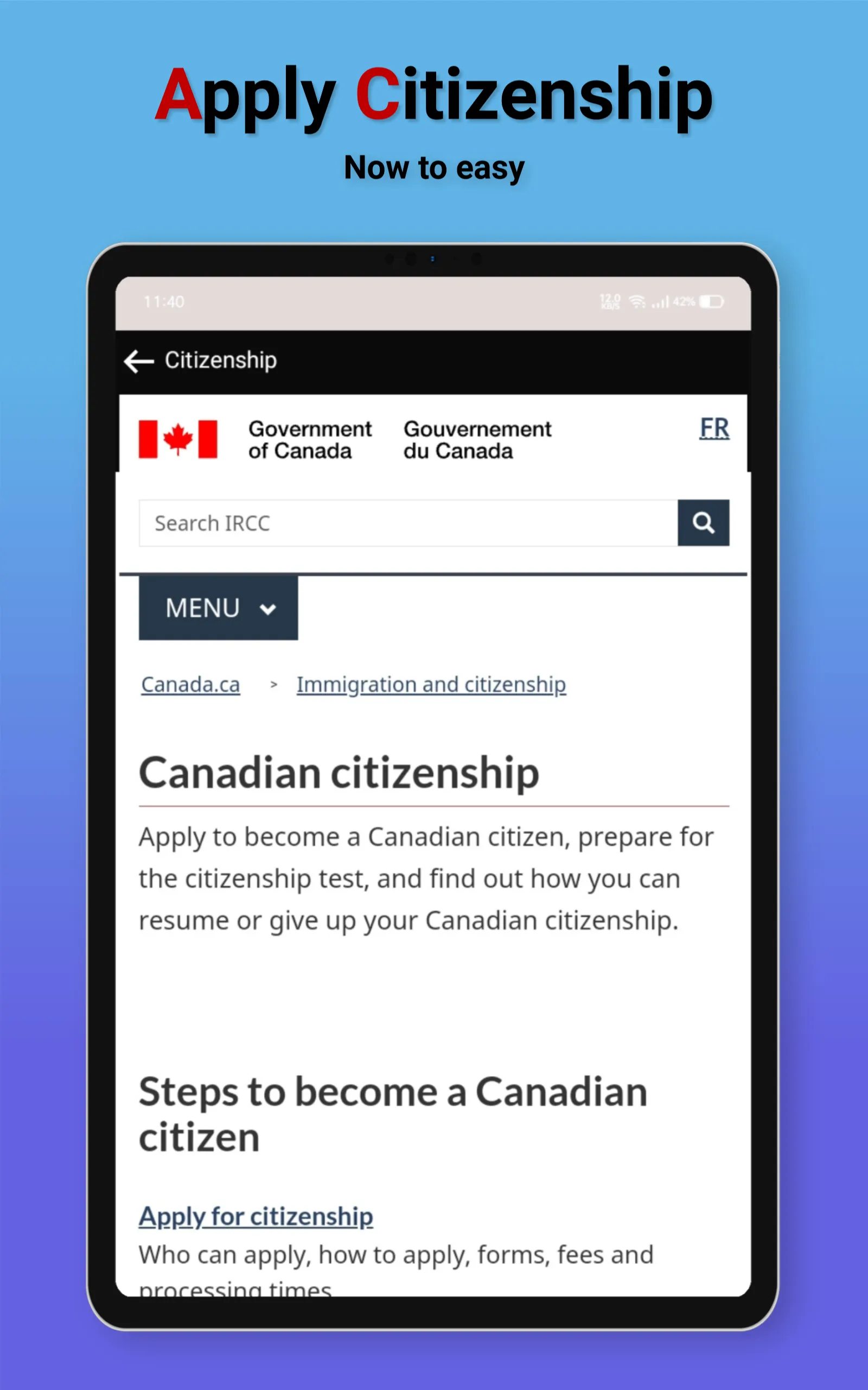 Canada visa apply online | Indus Appstore | Screenshot