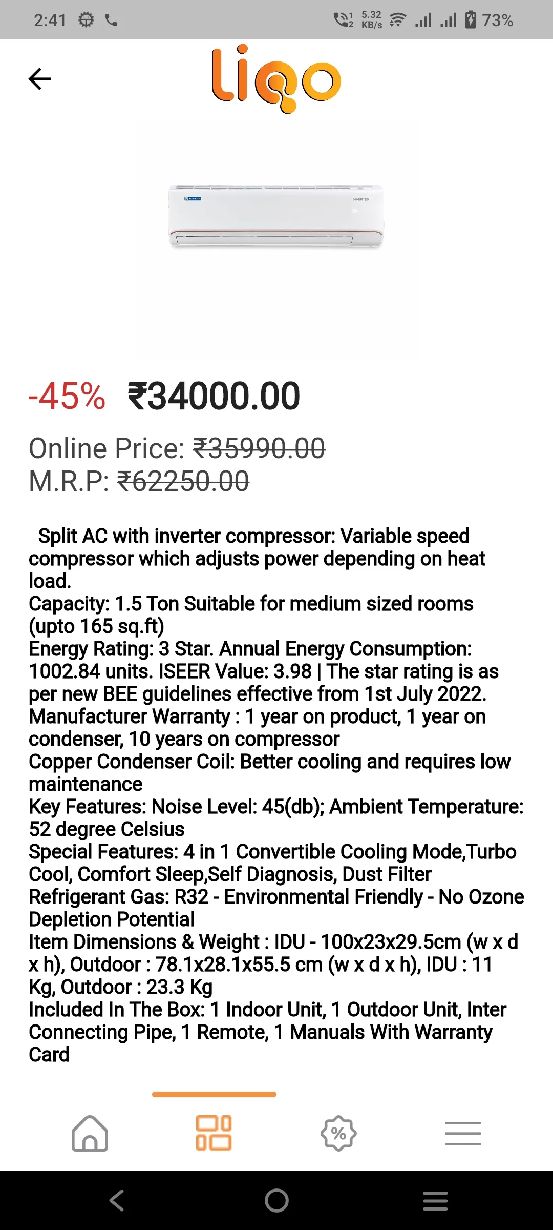 LIQO Best deals on Electronics | Indus Appstore | Screenshot