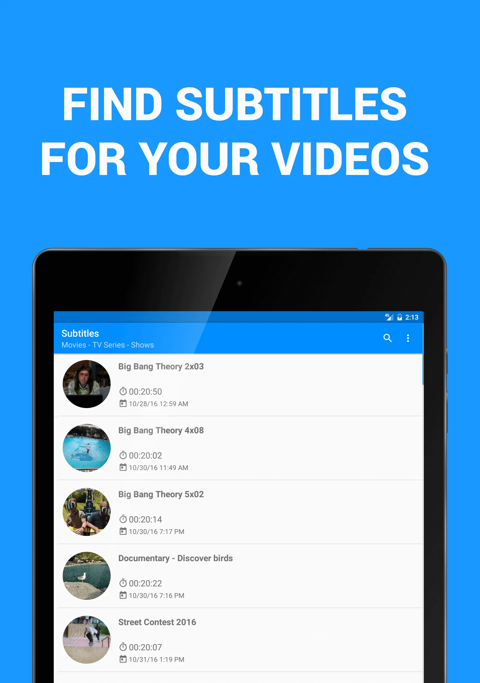 Subtitles - Movies & TV Series | Indus Appstore | Screenshot