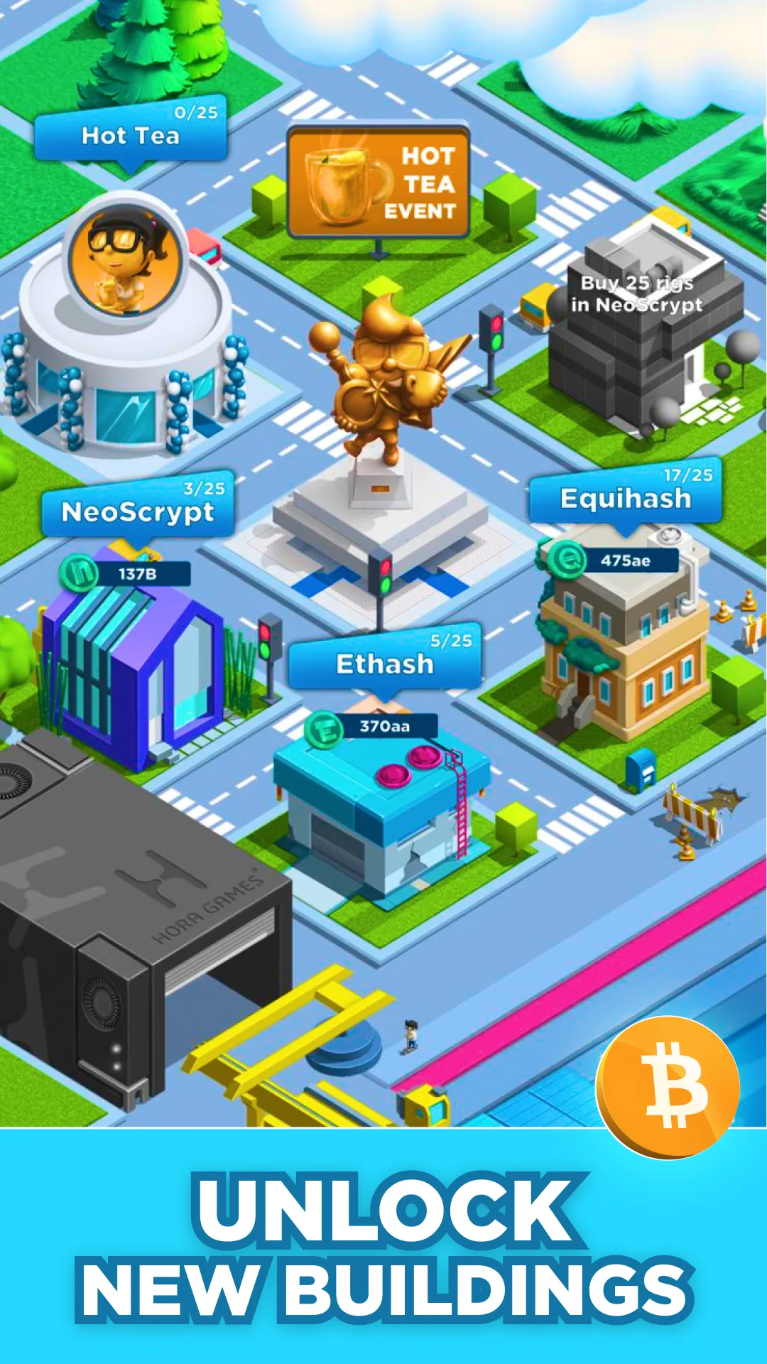 Crypto Miner: Bitcoin Factory | Indus Appstore | Screenshot