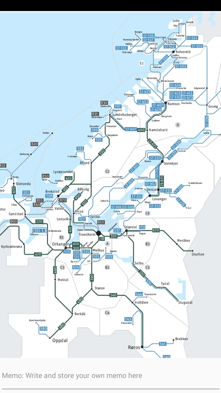 TRONDHEIM BUS TRAM BOAT MAP | Indus Appstore | Screenshot