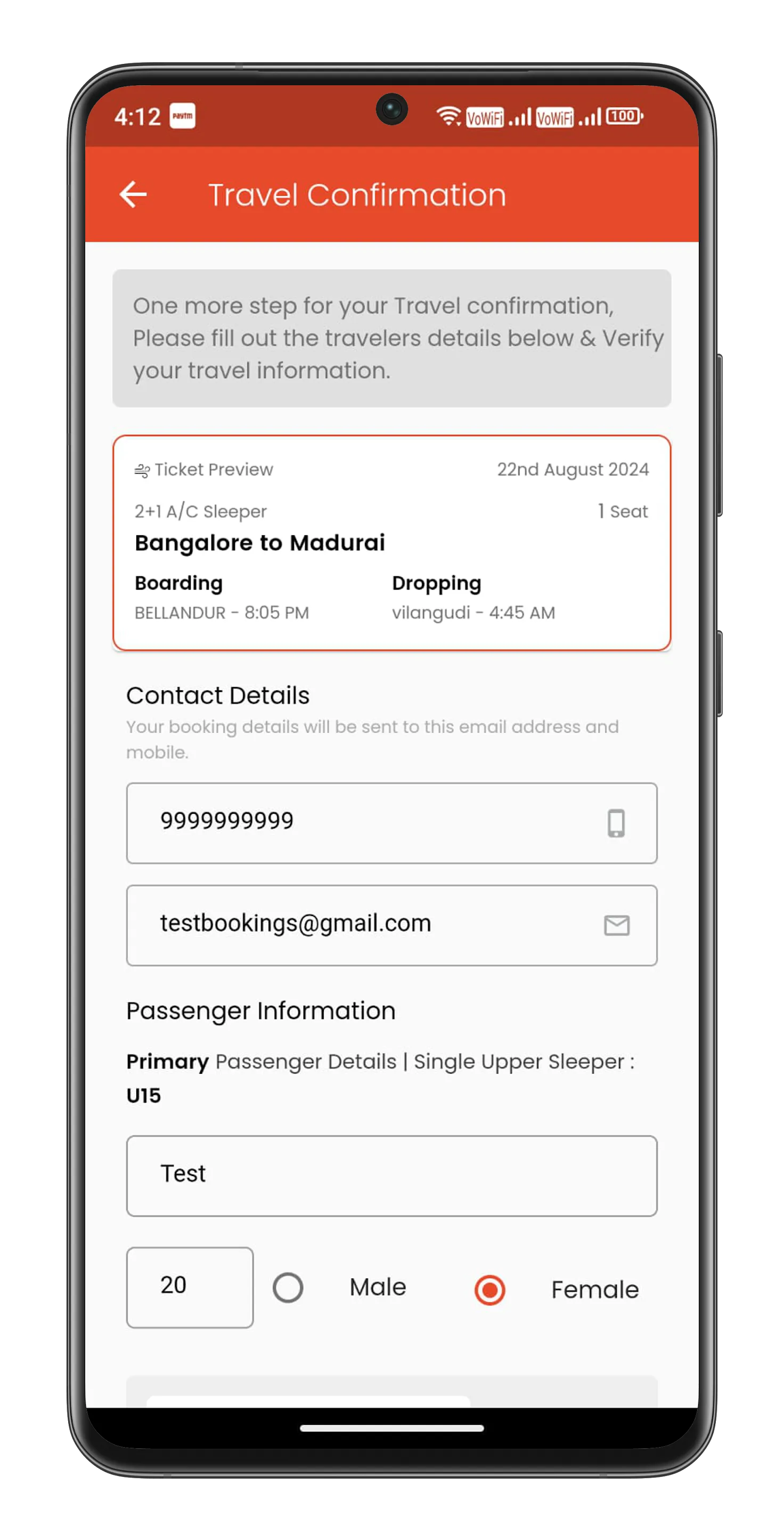 VKV Travels - Bus Tickets | Indus Appstore | Screenshot