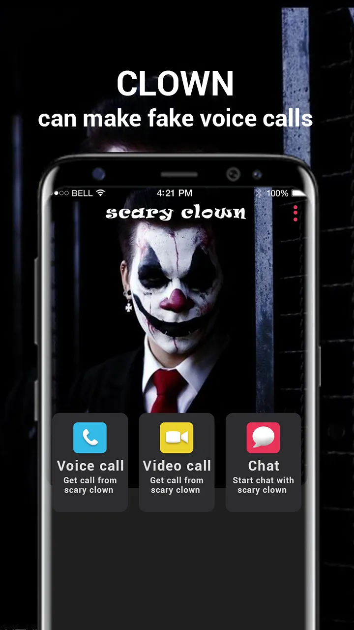 Scary Clown fake call | Indus Appstore | Screenshot