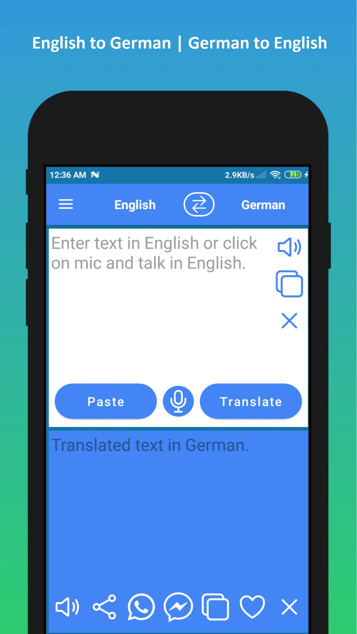 German to English Translator | Indus Appstore | Screenshot