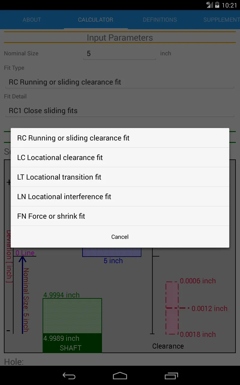 Fit Tolerance ANSI | Indus Appstore | Screenshot