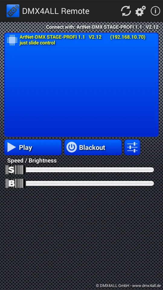 DMX4ALL Remote | Indus Appstore | Screenshot