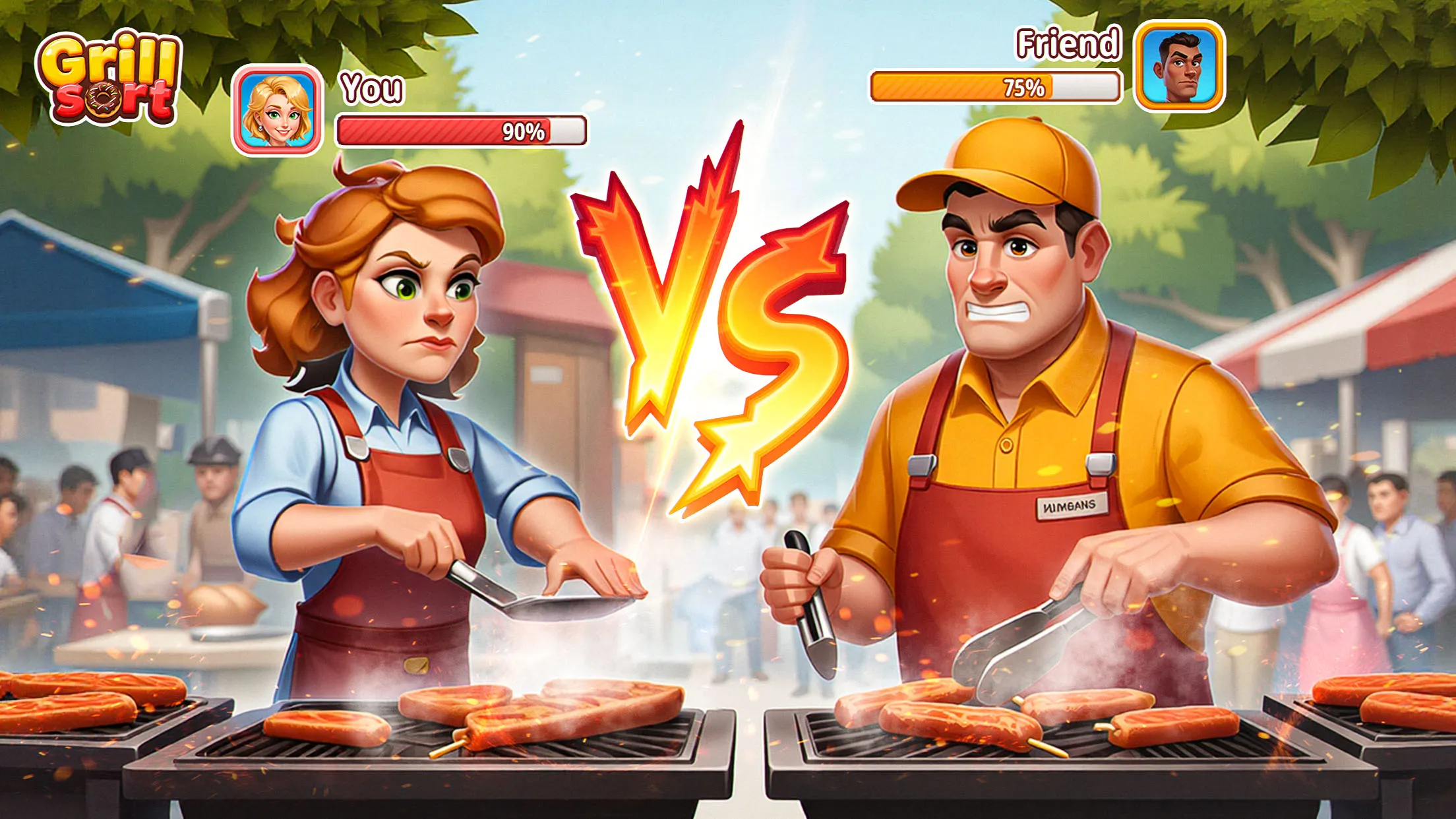 Grill Sort - Food Sort Games | Indus Appstore | Screenshot