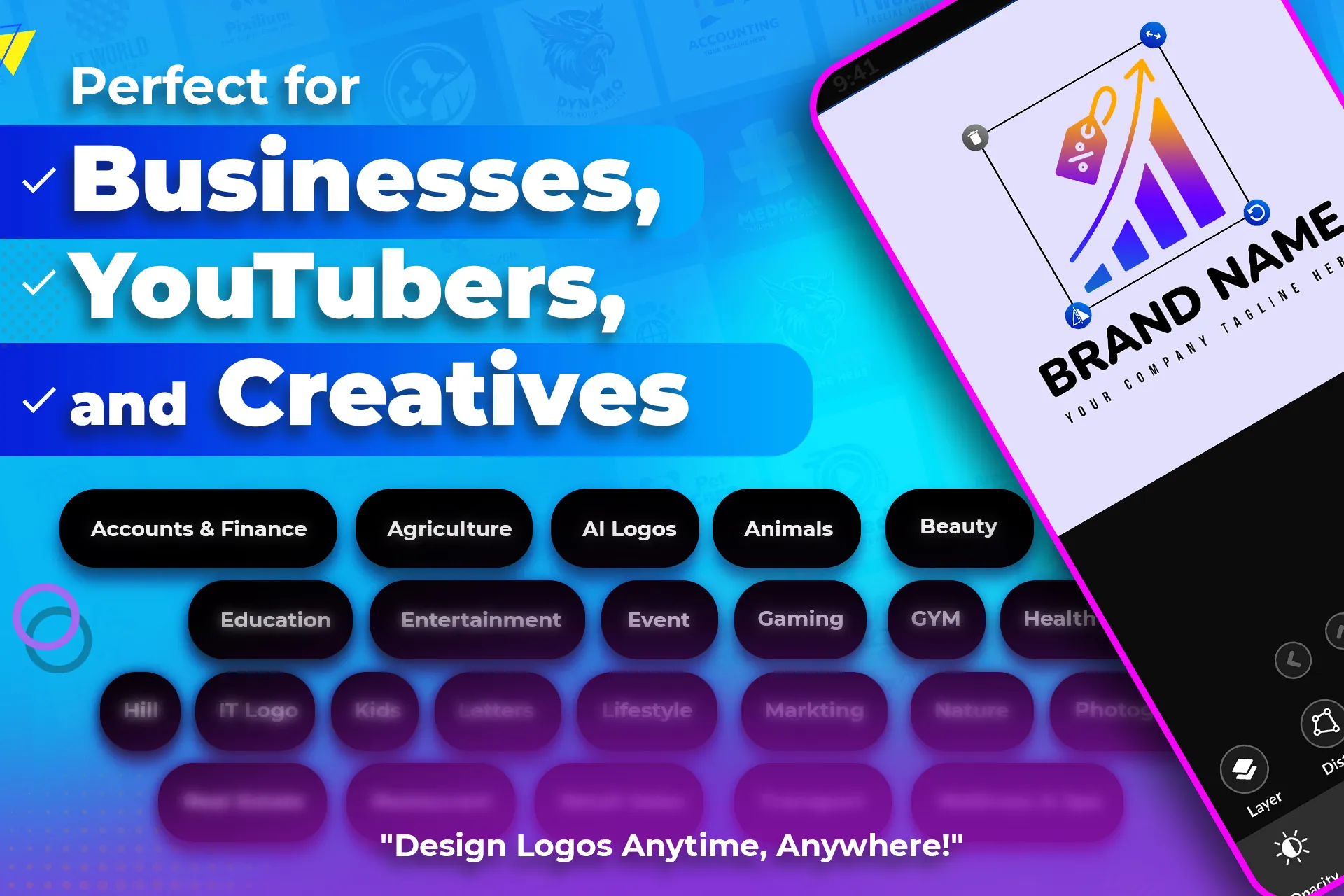 Logo Maker - Brand Logo Design | Indus Appstore | Screenshot