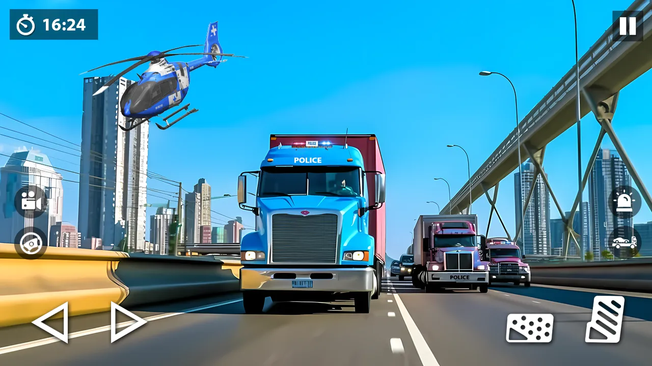 US Police Car Transporter Game | Indus Appstore | Screenshot