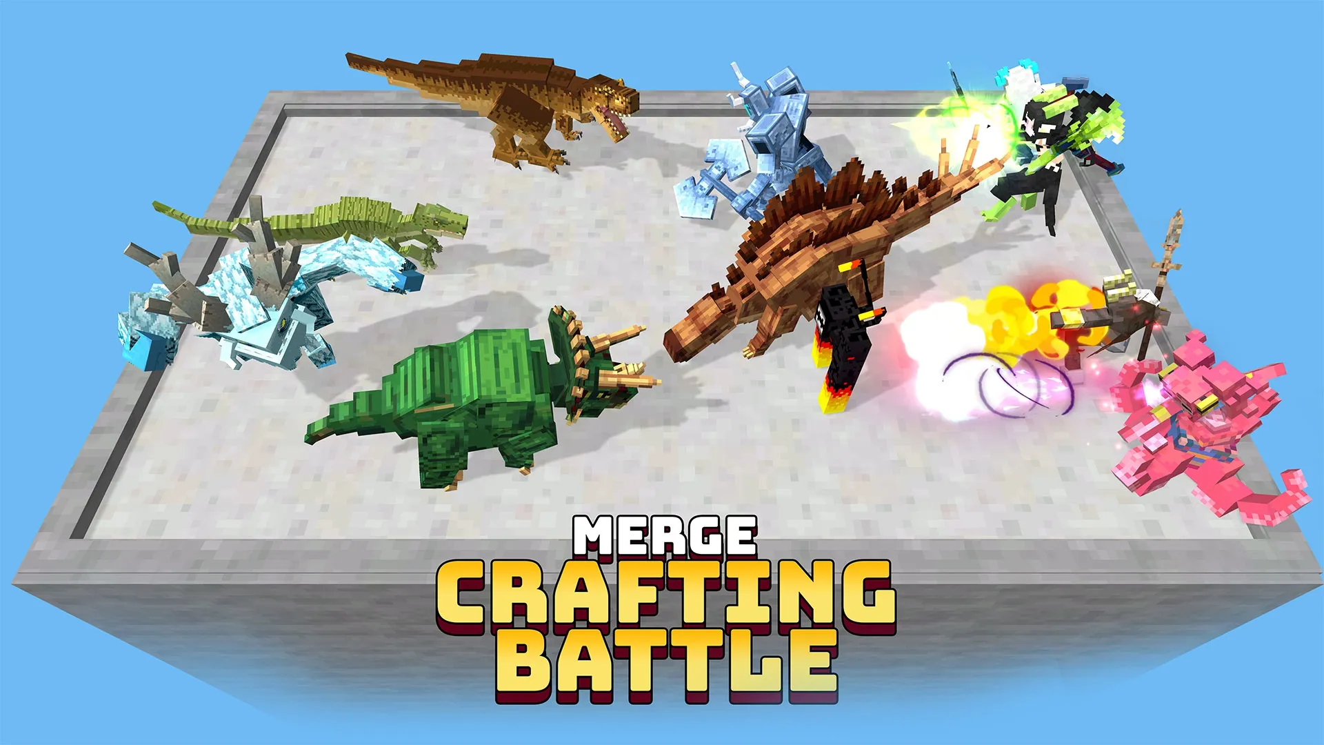 Dinosaur Merge: Block Fighting | Indus Appstore | Screenshot