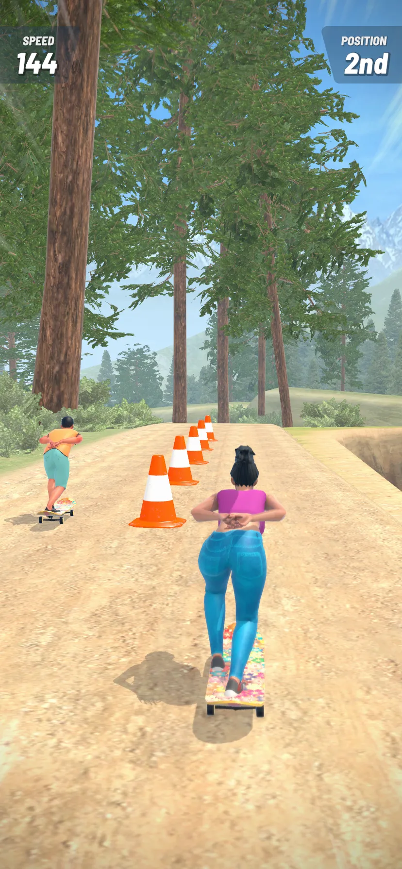 Downhill Skate Race | Indus Appstore | Screenshot