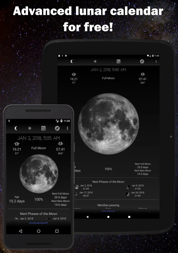 Moon Phase Calendar | Indus Appstore | Screenshot