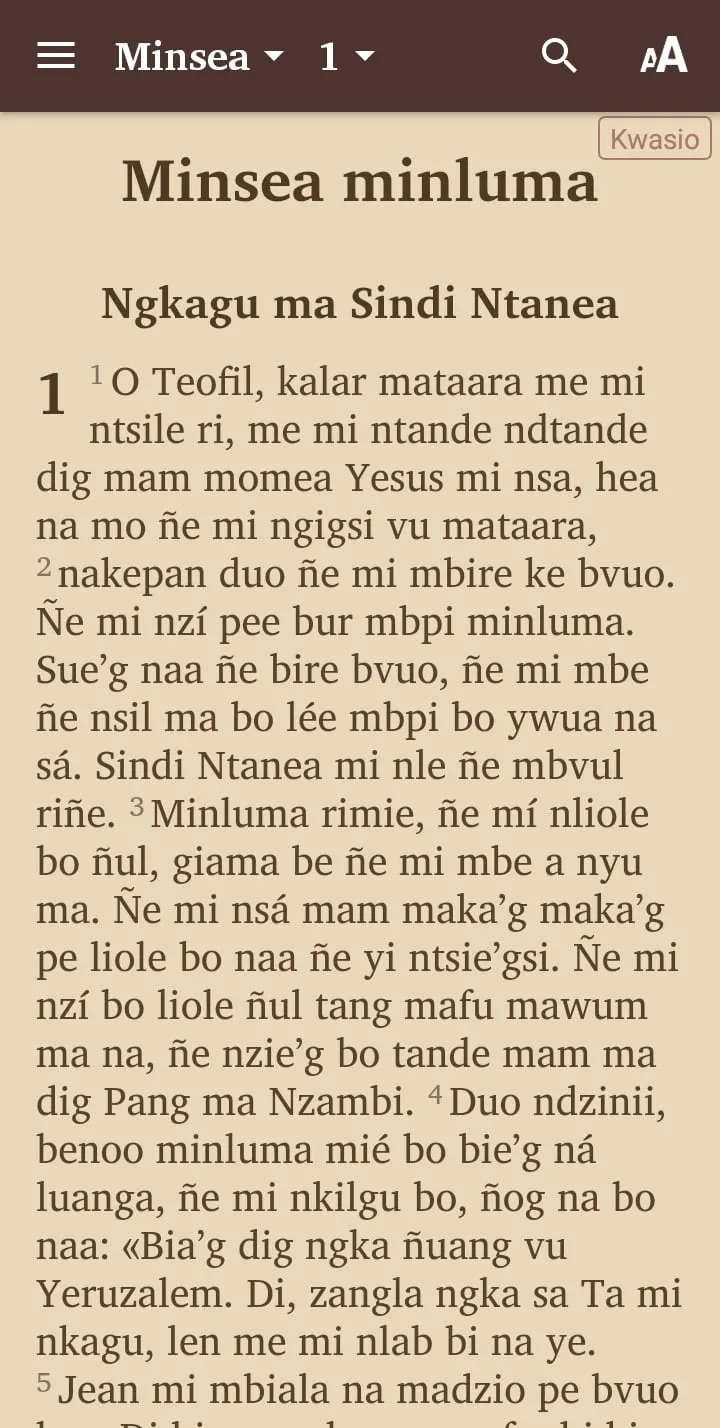 Kwasio Bible | Indus Appstore | Screenshot