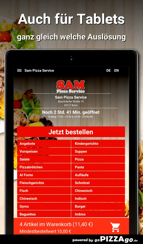 Sam Pizza Service Bonn | Indus Appstore | Screenshot