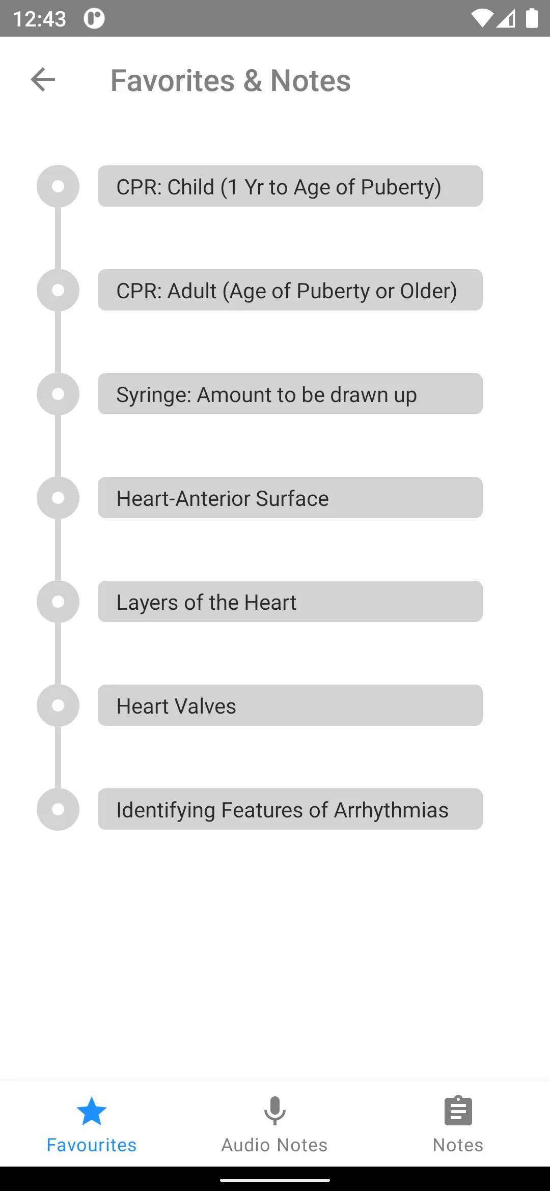 ECG Notes: Quick look-up ref. | Indus Appstore | Screenshot