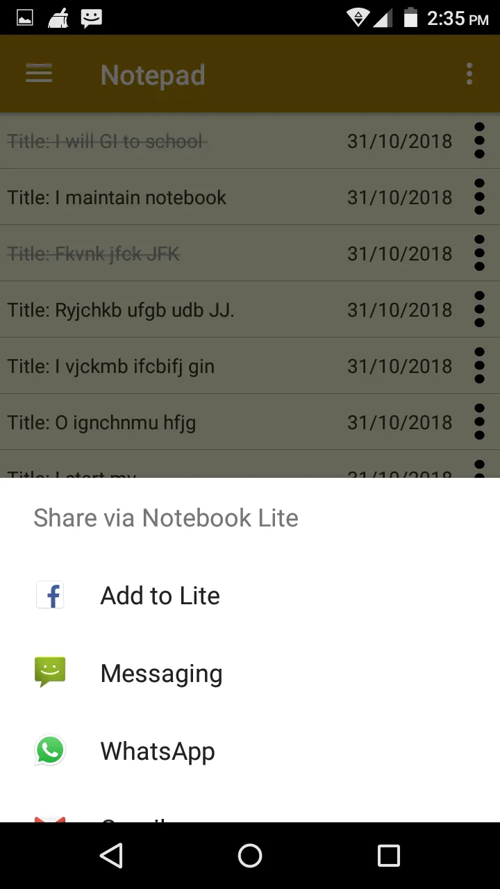 Notepad Lite - Simple Notebook | Indus Appstore | Screenshot