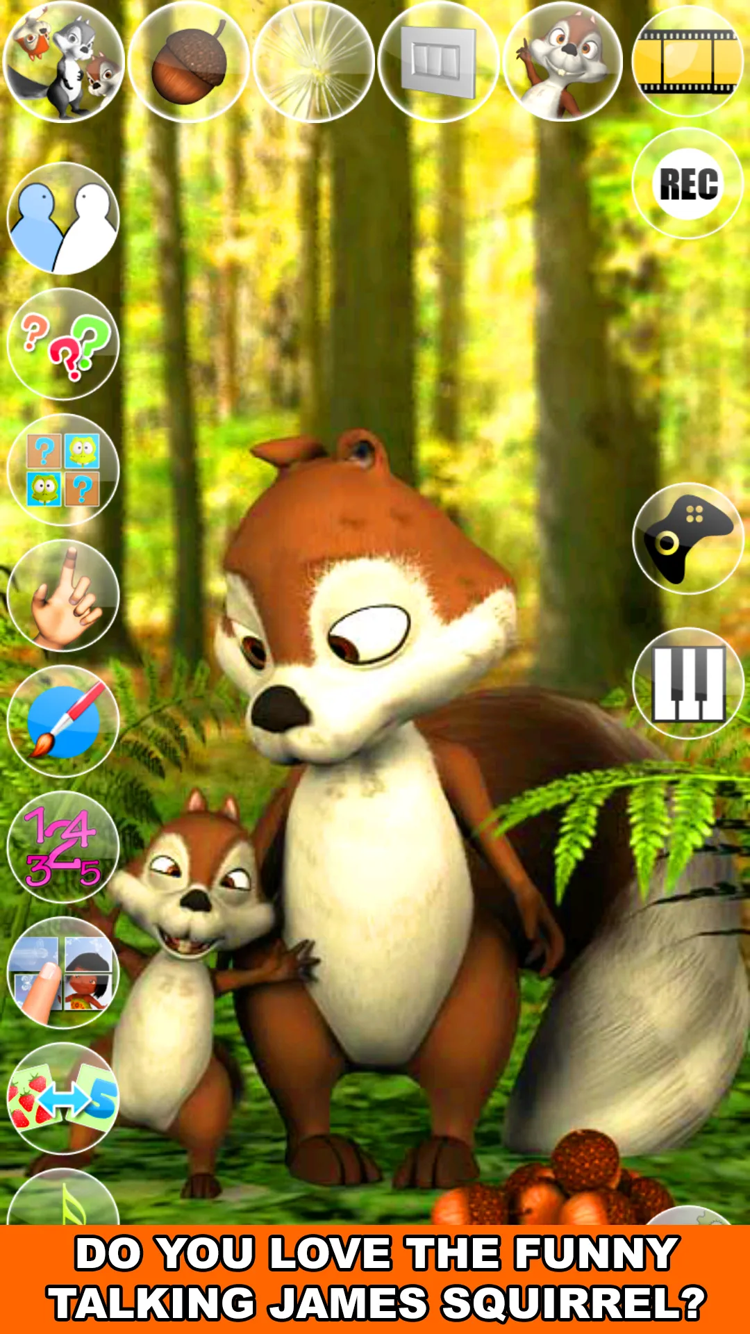 Talking James Squirrel | Indus Appstore | Screenshot